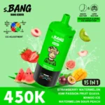 Bang Leader 450K Puffs Strawberry Watermelon Kiwi Passion Fruit Guava Mango Ice Sour Peach Flavor