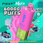 Fizzy Max 60K Strawberry Kiwi Blueberry Ice Watermelon Ice Flavor Combo