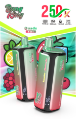 Bang King 250K Puffs 4-in-1 Strawberry Mango Blue Razz Lemonade Vanilla Ice Cream Sour Triple Berry Flavor - 100vaping