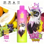 Bang King Triple 100K Puffs Pineapple Coconut Strawberry Banana Blue Razz Flavor Disposable Vape - 100vaping