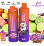 Bang King Triple 100K Puffs Strawberry Vanilla Coke Blueberry Raspberry Lemon Lime Flavor Disposable Vape - 100vaping