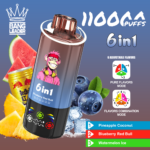 Bang Leader 110K Puffs 6-in-1 Pineapple Coconut Blueberry Red Bull Watermelon Ice Flavor - 100vaping