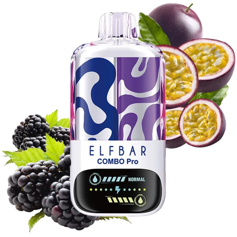 ELF BAR Combo Pro 30000 Puffs Blackberry + Passionfruit Flavor Disposable Vape - 100vaping