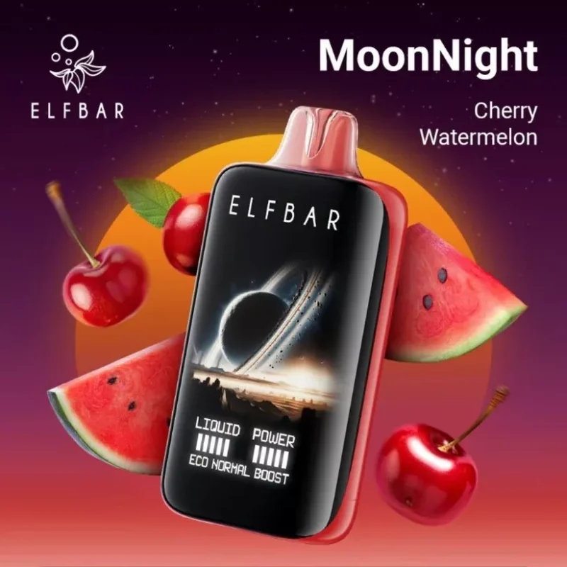 ELF BAR Moonnight 40000 Puffs Cherry Watermelon Flavor Disposable Vape - 100vaping