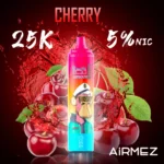 Airmez Tornado 25K Puffs Cherry Flavor - Disposable Vape 100vaping