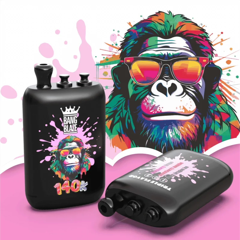 Bang Blaze 140K Puffs 3-in-1 Black Dragon Ice Strawberry Mamba Raspberry Grape Flavor Disposable Vape - 100vaping