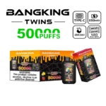 Bang King Twins 50K Puffs Cola Lemon & Strawberry Skittles Flavor Disposable Vape - 100vaping