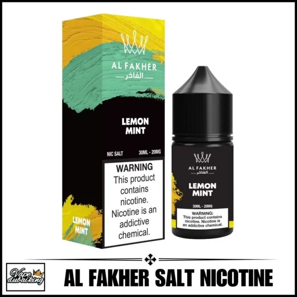 AL Fakher Salt Nicotine E-Liquid 30ml 30mg Lemon Mint Flavor - 100vaping