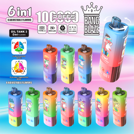 Bang Blaze 100K Puffs 6-in-1 Triple Tank Disposable Vape Main Image - 100vaping