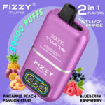 Fizzy Twins 50000 50K Puffs Pineapple Peach Passion Fruit & Blueberry Raspberry Flavor Disposable Vape - 100vaping