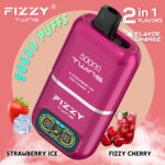 Fizzy Twins 50000 50K Puffs Strawberry Ice & Fizzy Cherry Flavor Disposable Vape - 100vaping