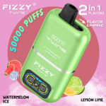 Fizzy Twins 50000 50K Puffs Watermelon Ice & Lemon Lime Flavor Disposable Vape - 100vaping