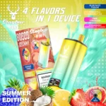 Stag Bar 4-in-1 80K Puffs Blue Razz Fusion Pineapple Coconut Ice Pink Lemonade Strawberry Watermelon Fusion Flavor Disposable Vape - 100vaping
