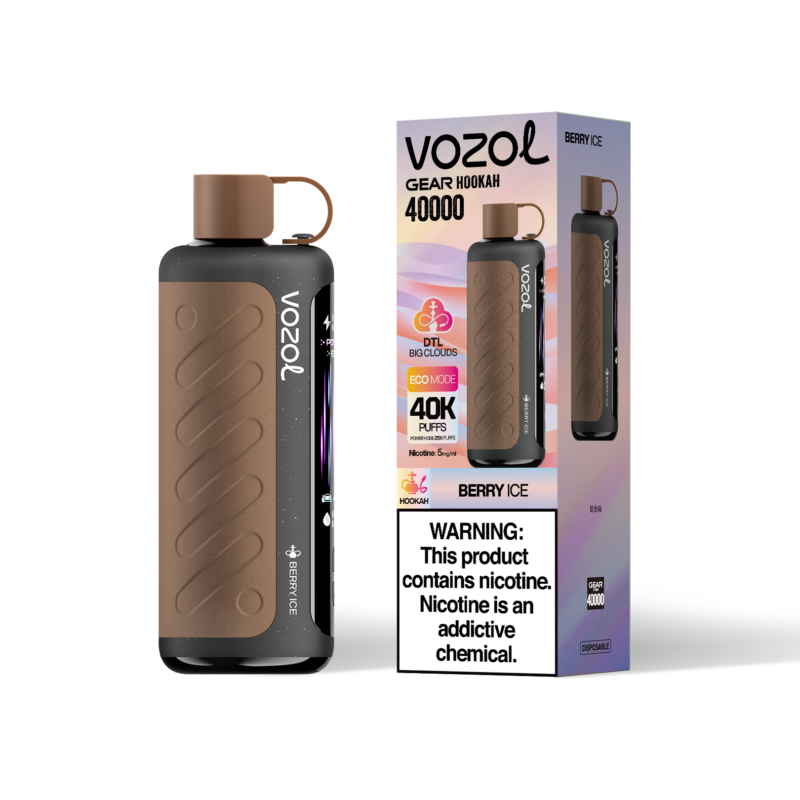 VOZOL Gear Hookah 40K Puffs Berry Ice Flavor Disposable Vape - 100vaping