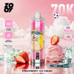 ZOOY Crystal 70K Puffs Strawberry Ice Cream Flavor Disposable Vape - 100vaping