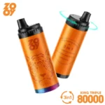ZOOY King Triple 80K Puffs Strawberry Banana Raspberry Watermelon Lemon Lime Flavor Disposable Vape - 100vaping