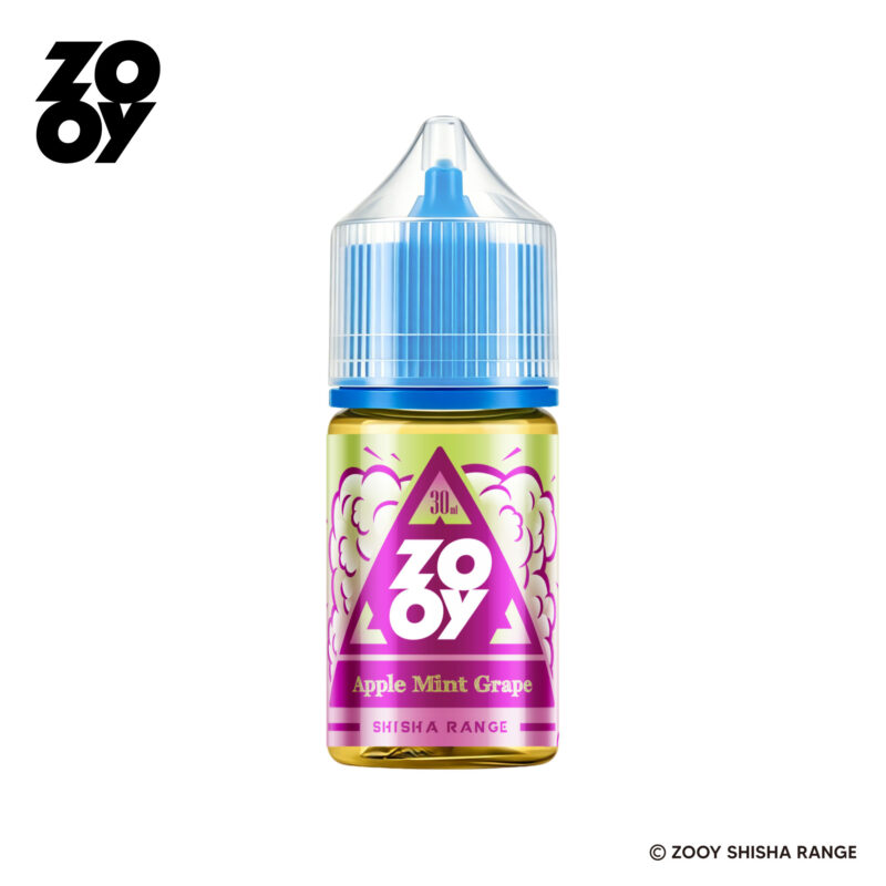 ZOOY Shisha Range 30ml E-Liquid Apple Mint Grape Flavor - 100vaping