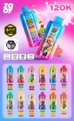 ZOOY 6-in-1 120K Puffs Flavor List Disposable Vape - 100vaping