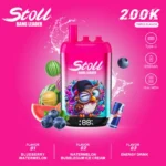 Bang Leader Stoll 200K Puffs Blueberry Watermelon & Watermelon Bubblegum Ice Cream & Energy Drink Disposable Vape - 100vaping