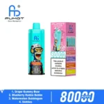 FUMOT ECO 4in1 80K Puffs Grape Gummy Bear Blueberry Hubba Bubba Watermelon Bubblegum Skittles Flavor Disposable Vape - 100vaping