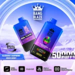 Bang Blaze 50K Puffs Dual Flavor Rechargeable Vape – Blueberry Raspberry