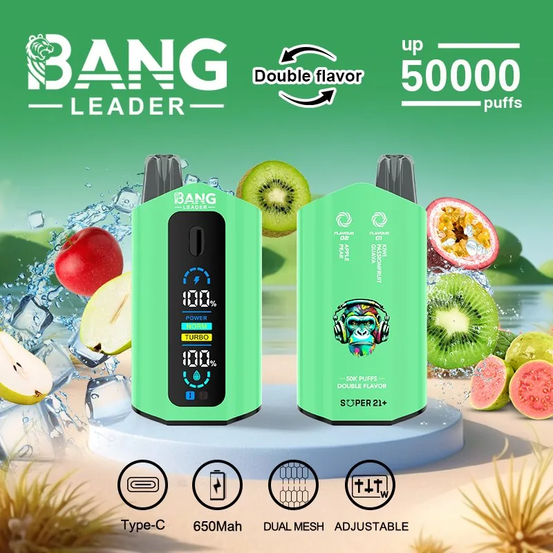 Bang Leader 50K Puffs Disposable Vape Rechargeable – Apple Pear