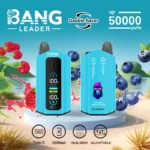 Bang Leader 50K Puffs Disposable Vape Rechargeable – Blueberry Sour Raspberry