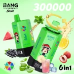 Bang Leader Stoll 300K Puffs 6-in-1 Disposable Vape Rechargeable – Aloe Lychee Ice