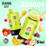 Bang Leader Stoll 300K Puffs 6-in-1 Disposable Vape Rechargeable – Red Bull & Strawberry Banana