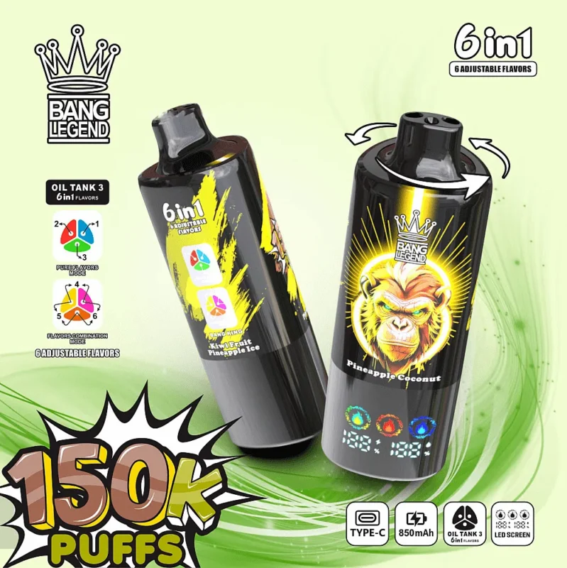 Bang Legend 150K Puffs 6-in-1 Flavors Disposable Vape – product photo 2