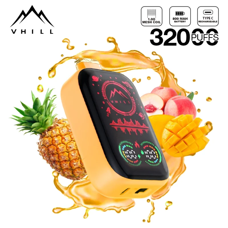VHILL 32K Puffs Full Screen Mango Feast Disposable Vape